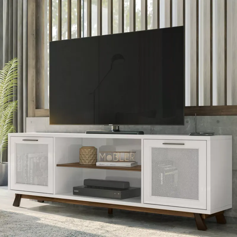 Rack de TV - Génesis en Blanco - Muebles para TV, Uruguay | Concetto Casa