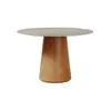 Mesa de Comedor Ana - Redonda - Línea Nevada - Blanco en Blanco - Mesas de comedor, Uruguay | Ecowood, vista 2 de 6
