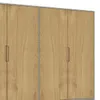 Ropero Armario de 4 Puertas, 2 Percheros y 4 Cajones en MDP - Madera - Línea Melilla - Cinza en Gris - Roperos y placares, Uruguay | Mulata, vista 7 de 9