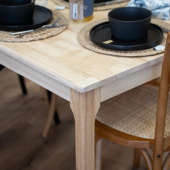 Mesa de comedor - Madera maciza 120 cm Bolonia - Línea Serena en Madera natural - Mesas de comedor, Uruguay | Ecowood, vista 3