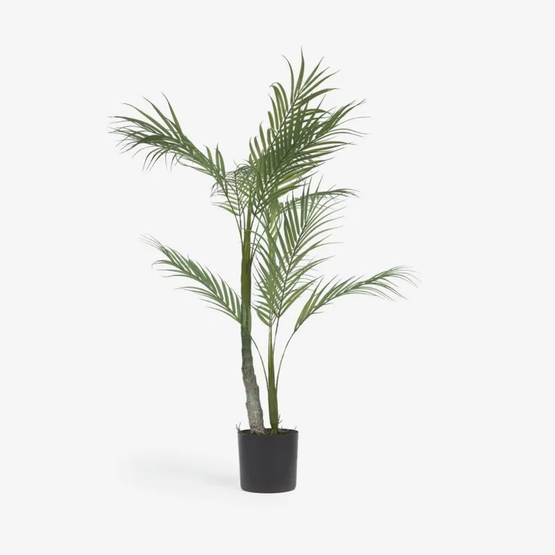 Planta artificial Palmera con maceta negro 70 cm en Negro - Muebles para el exterior, Uruguay | Kavehome
