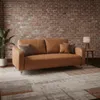 Sofa Riley 3C 2.53mt (100% Cuero) en Sofa Riley Kamel, Sofá Riley Marrón Saddle - Sillones y sofás, Uruguay | Casa Brava, vista 10 de 15