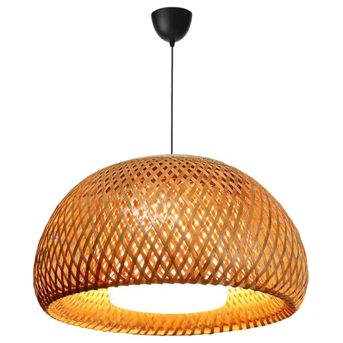 Lámpara Colgante Fibra Natural Bambú Diámetro 45cm - Lámparas colgantes, Uruguay | Berna home