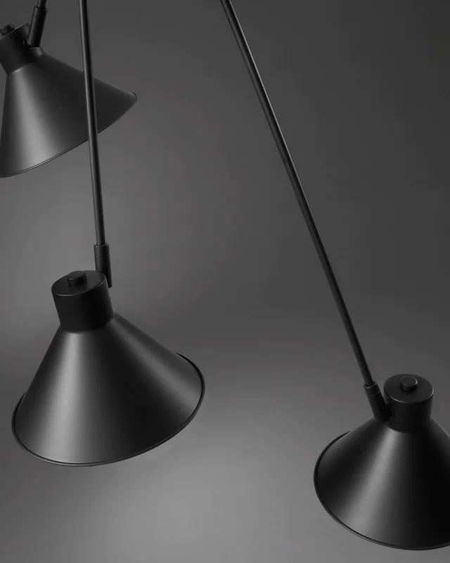 Luminaria de techo Dione de acero en Negro - Lámparas colgantes, Uruguay | Kavehome, vista 3