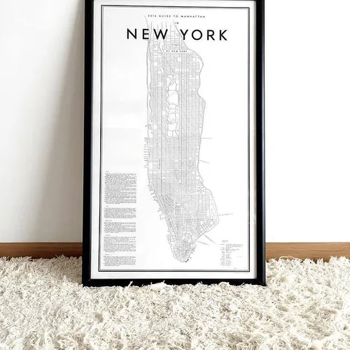 Mapa NYC - Decoración, Uruguay | Martinika Deco