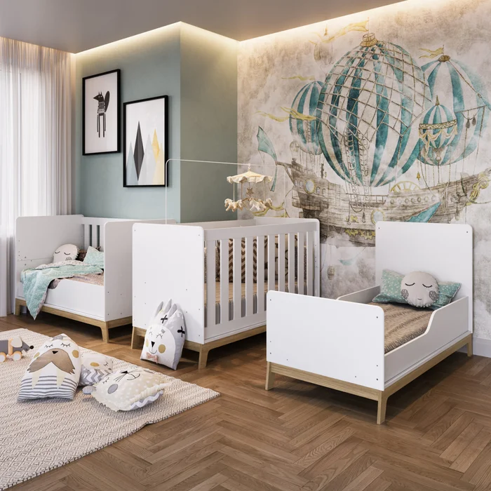 Cuna 3 En 1 en Blanco - Dormitorio, Uruguay | RM Muebles y Deco, vista 2