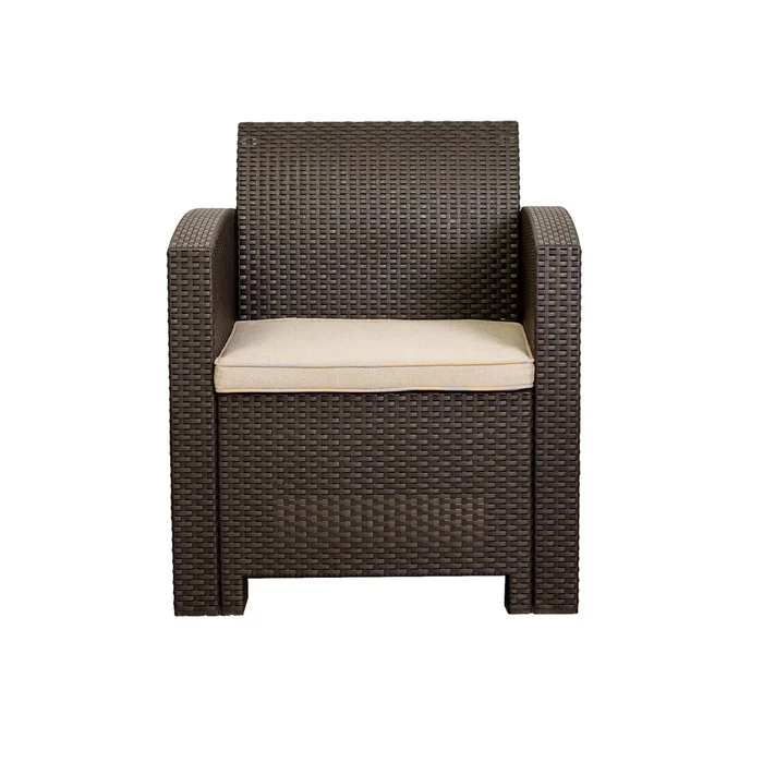 Set De Living Exterior Polipropileno Marron Tropea Ii en Marrón - Muebles para el exterior, Uruguay | Divino, vista 3
