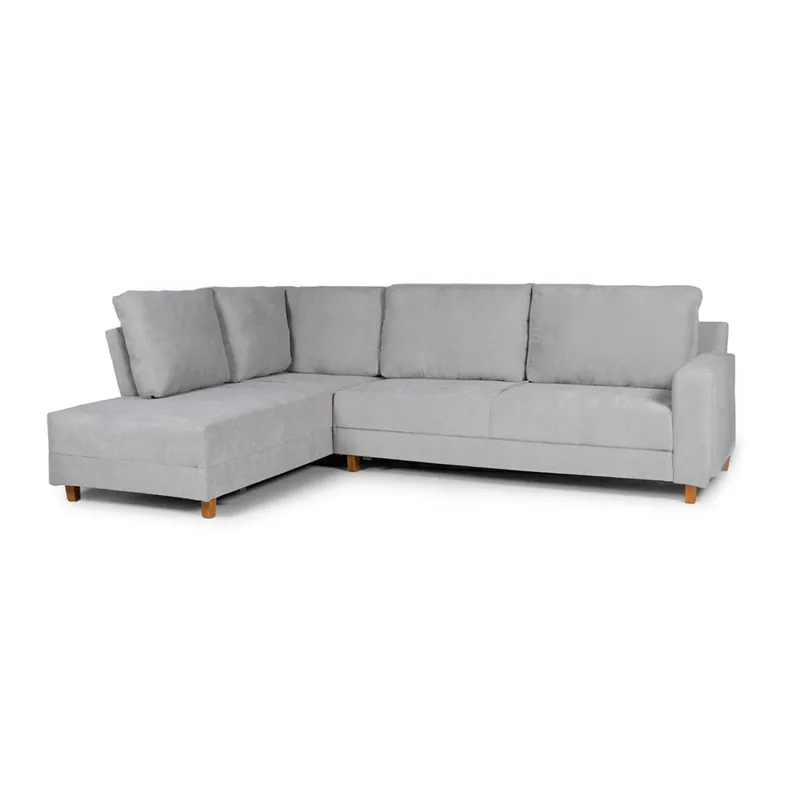 Rinconera Avero - Tela Microfibra - Chaise izquierdo - Berlin 05 (Ceniza) en Beige - Sillones y sofás, Uruguay | NYR