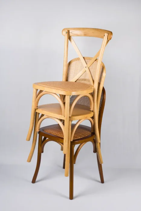 Silla Cross Blanca en Madera natural - Sillas, Uruguay | Victoriana, vista 6