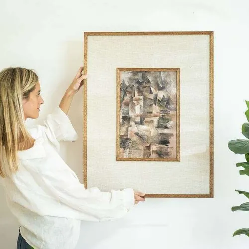 CUADRO ABSTRACTO - PASSPARTOUT DE LIENZO - 79 X 62 CMS - Decoración de pared, Uruguay | La Iberica
