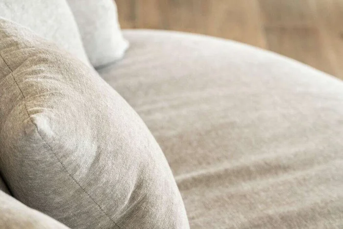 SILLON LUNA - OVAL - LINO GRIS MEDIO en Gris - Sillones y sofás, Uruguay | La Iberica, vista 13