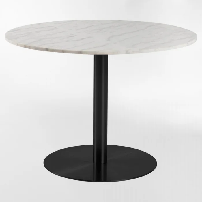 MESA DE EXTERIOR OASIS Gris CIRCULAR en Blanco - Mesas de comedor, Uruguay | Viasono, vista 2