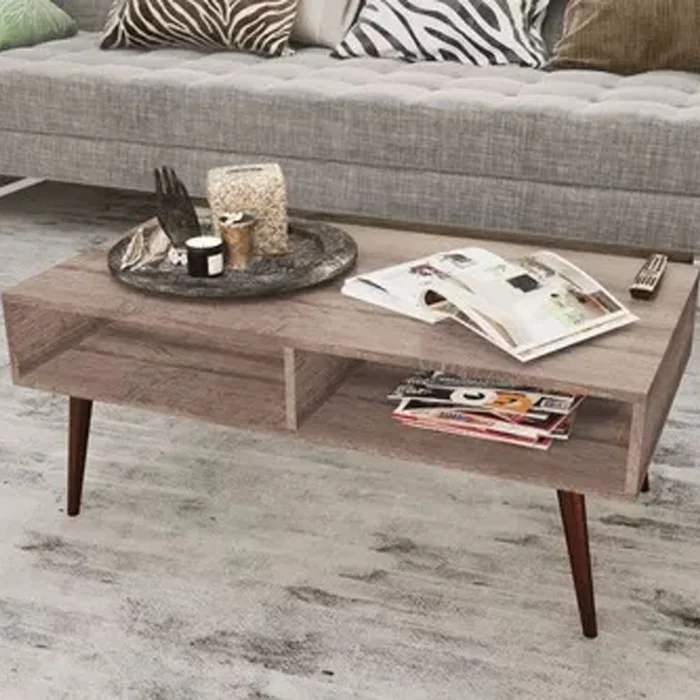 Mesa De Living Linea Retro Mesa Ratona Living Comedor en Marrón - Mesas de living, Uruguay | Soy Hogar, vista 2