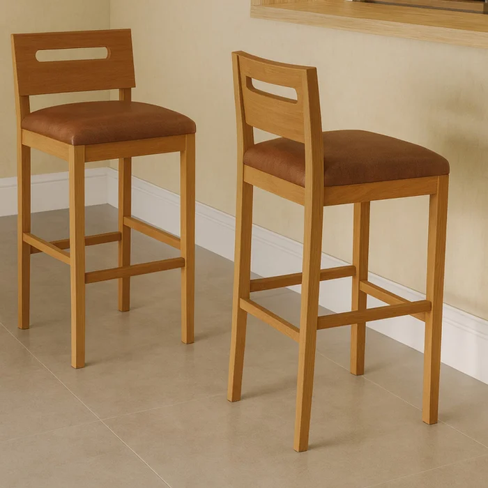 Banqueta Mia - Madera Maciza en Madera natural - Butacas, banquetas y puffs, Uruguay | Balton, vista 15