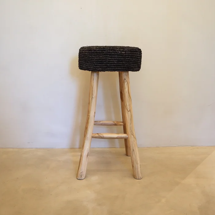 Taburete de Teca y Sisal Kayu | Casakos en Multicolor - Butacas, banquetas y puffs, Uruguay | Casakos, vista 5