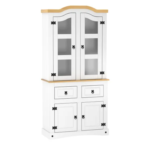 Cristalero Blanco 4 Puertas 2 Cajones Linea Mexicana en Blanco - Muebles, Uruguay | Soy Hogar