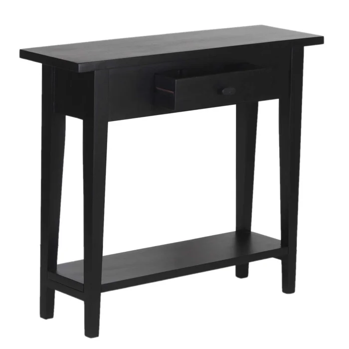 Consola Mdf-y-madera Negro Retro en Negro - Mesas de living, Uruguay | Divino, vista 4