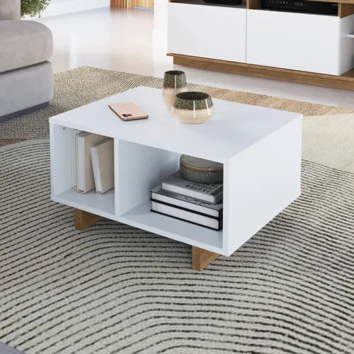 Mesa de Centro Ceuta en Blanco - Mesas de living, Uruguay | Palermo Casa Deco