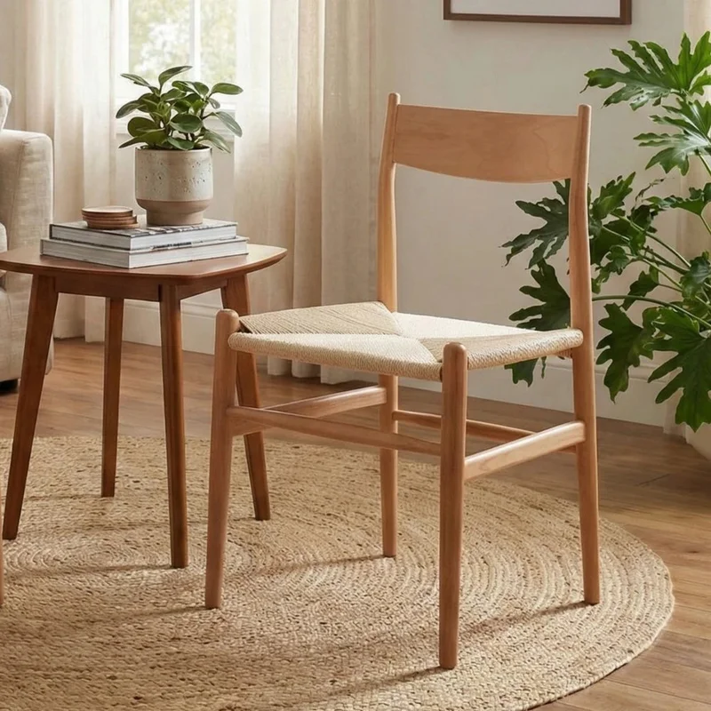 Silla de Comedor Madera natural Beige Portugal - Línea Serena en Beige - Sillas, Uruguay | Ecowood, vista 5