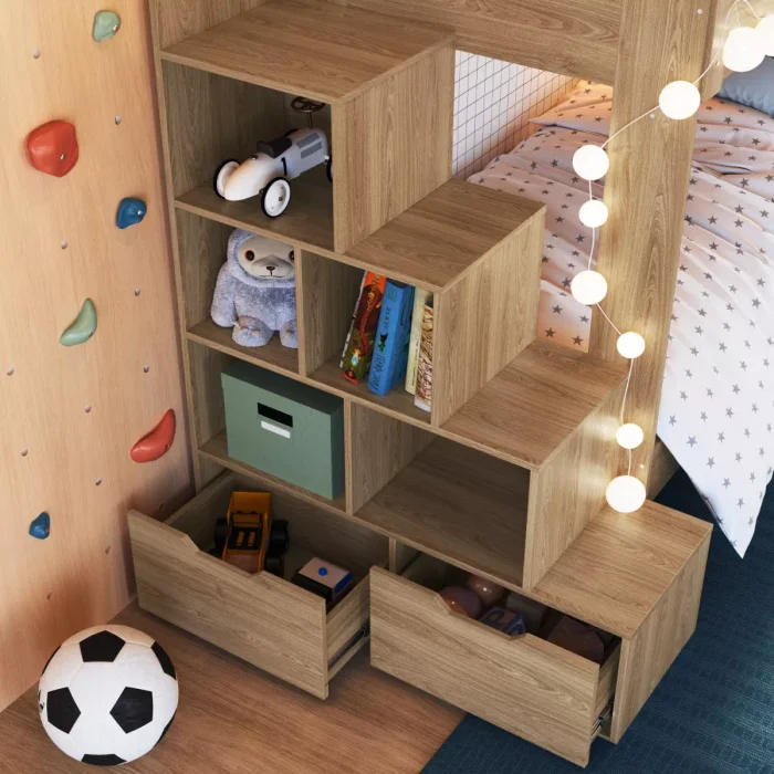 Cucheta Luca – Con Marinera – Marrón - Dormitorio, Uruguay | RM Muebles y Deco, vista 3