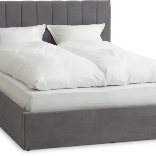 Estructura cama HASLEV 160x200 gris osc en Gris - Dormitorio, Uruguay | JYSK