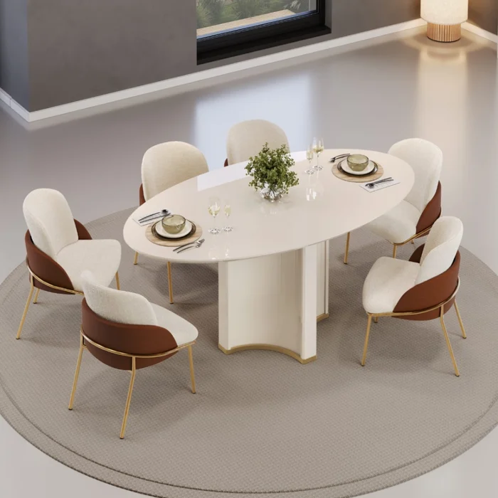 Juego de comedor Chanel - Moderna Hogar en Dorado - Mesas de comedor, Uruguay | Moderna Hogar, vista 2