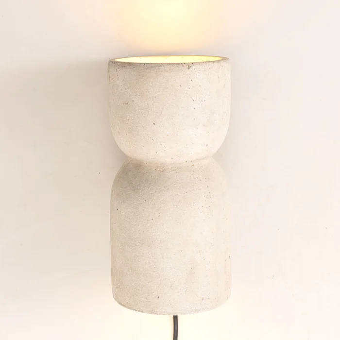 Aplique De Pared Stone Natural/beige Piedra F17wrsrs en Blanco - Iluminación, Uruguay | Divino, vista 2