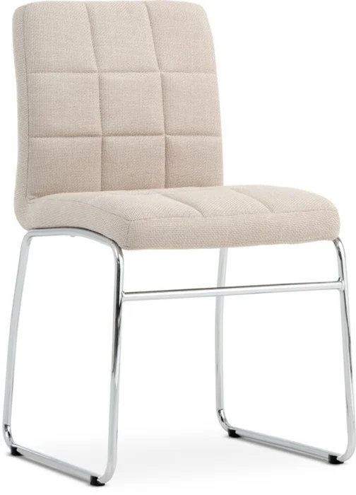 Silla de comedor HAMMEL beige/cromo en Madera natural - Sillas, Uruguay | JYSK