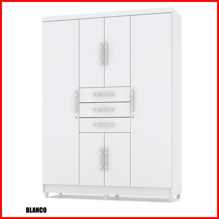 Placard 6 puertas 3 cajones – Taurus 10020 - Roperos y placares, Uruguay | Punto Unión, vista 3