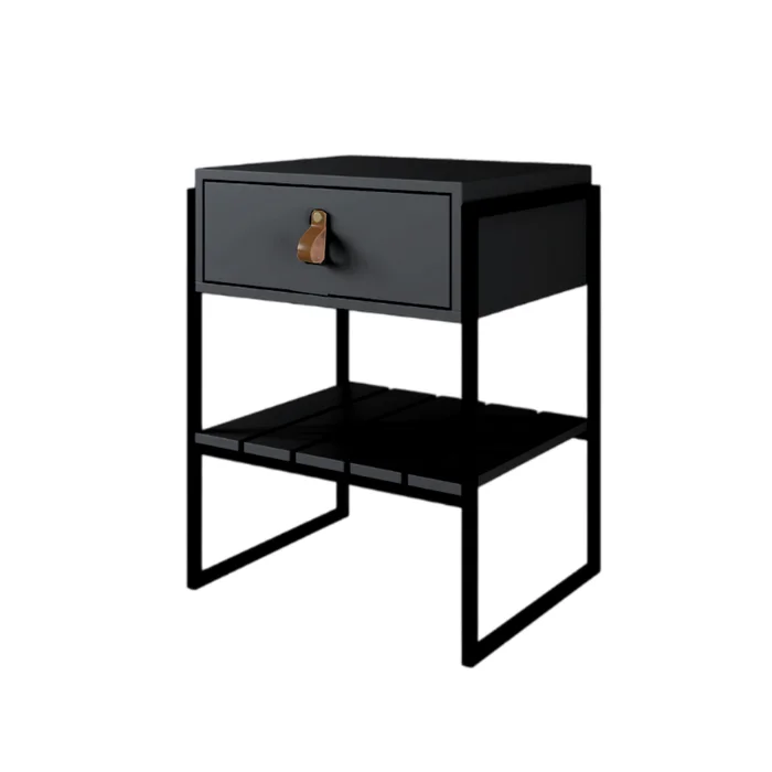 Mesa de Luz James - Negro en Negro - Mesas de luz, Uruguay | Berna home