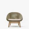 Butaca Olbia de ratán sintético y madera maciza de teca FSC 100% en Verde - Butacas, banquetas y puffs, Uruguay | Kavehome, vista 7 de 10