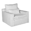 Sofá 1 Cuerpo Tela Blanco Positano en Blanco - Sillones y sofás, Uruguay | Divino, vista 2 de 6