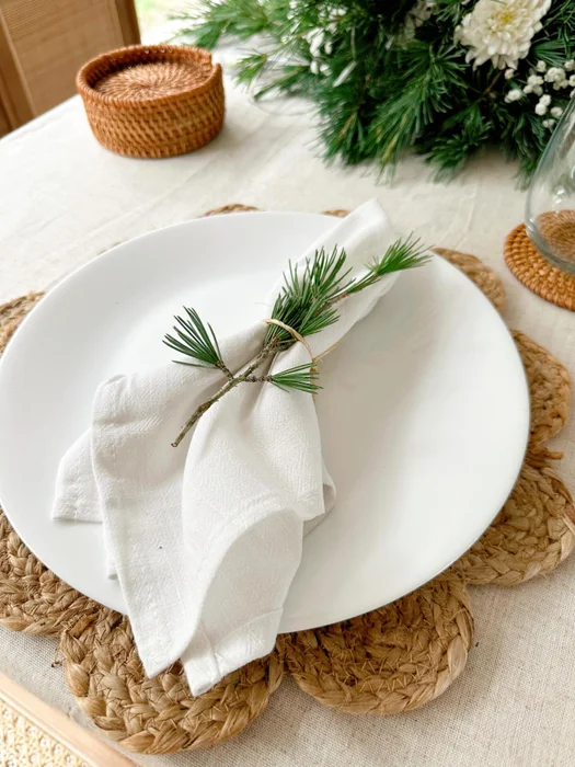Servilletas Lino en Blanco - Muebles, Uruguay | Indrana