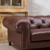 Sillón Sofá Liverpool 3 Cuerpos - Marrón en Marrón - Sillones y sofás, Uruguay | Aihaus, vista 3 de 4