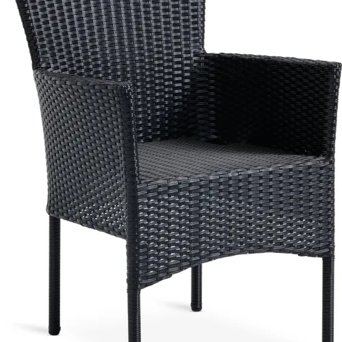 Silla apilable AIDT negro en Negro - Muebles para el exterior, Uruguay | JYSK
