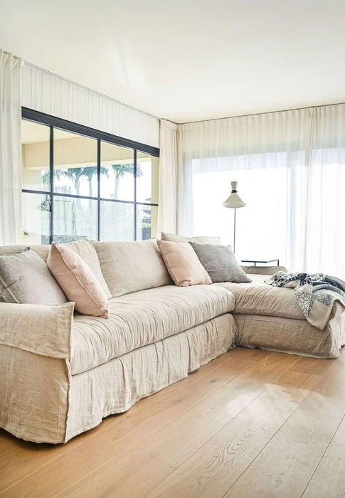 SILLON ALMA RINCONERO XXL - LINO CRUDO en Blanco - Sillones y sofás, Uruguay | La Iberica, vista 6