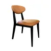 SILLA COMPASS MADERA NEGRA TELA 2049 49,5X58X82,5H en Negro - Sillas, Uruguay | Vinibel, vista 1 de 2