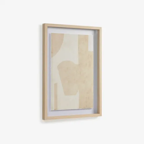 Cuadro Nannete formas geométrica beige 50 x 70 cm en Beige - Decoración de pared, Uruguay | Kavehome