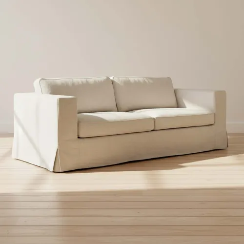 Sofá Con Funda Desmonttable 3 Cuerpos Tela-y-madera Natural-beige Charlie Natural en Madera natural - Sillones y sofás, Uruguay | Divino