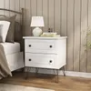 Mesa de luz Americana Plus - 2 Cajones - Blanco en Blanco - Mesas de luz, Uruguay | Rústico Hogar, vista 2 de 4