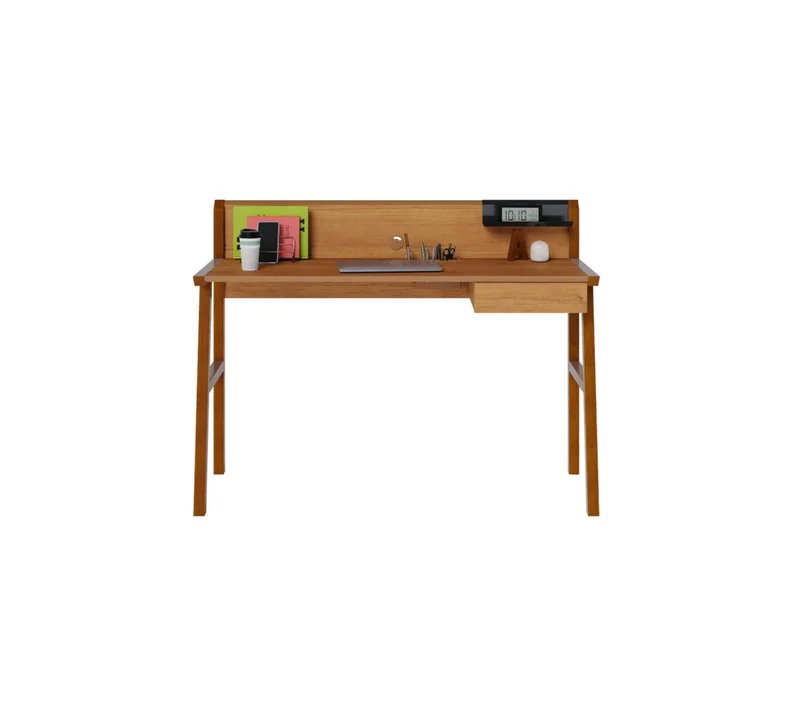 Escritorio Job - Cajón y Estante - Línea Manhattan - Natural en Madera natural - Escritorios, Uruguay | Rústico Hogar, vista 5