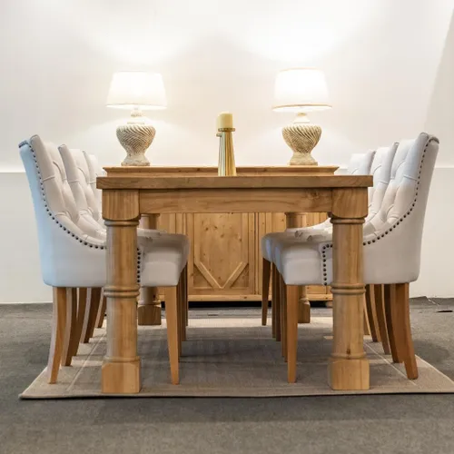 Juego De Comedor Paulina en Marrón - Mesas de comedor, Uruguay | Marvic