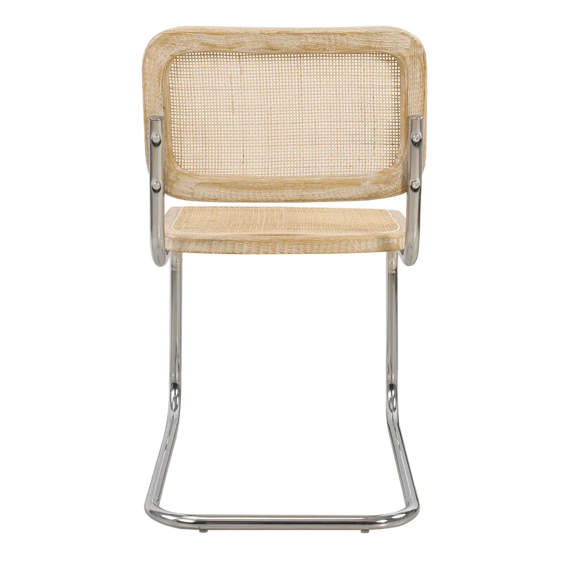 Silla Rattan-y-madera Natural-beige Bauhaus en Madera natural - Sillas, Uruguay | Divino, vista 5