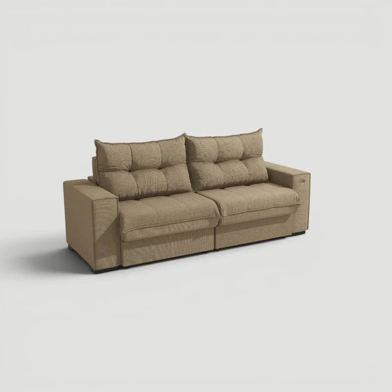 Sofa Dorian 236CM - Retractil/Reclinable en Beige - Sillones y sofás, Uruguay | Balton, vista 18
