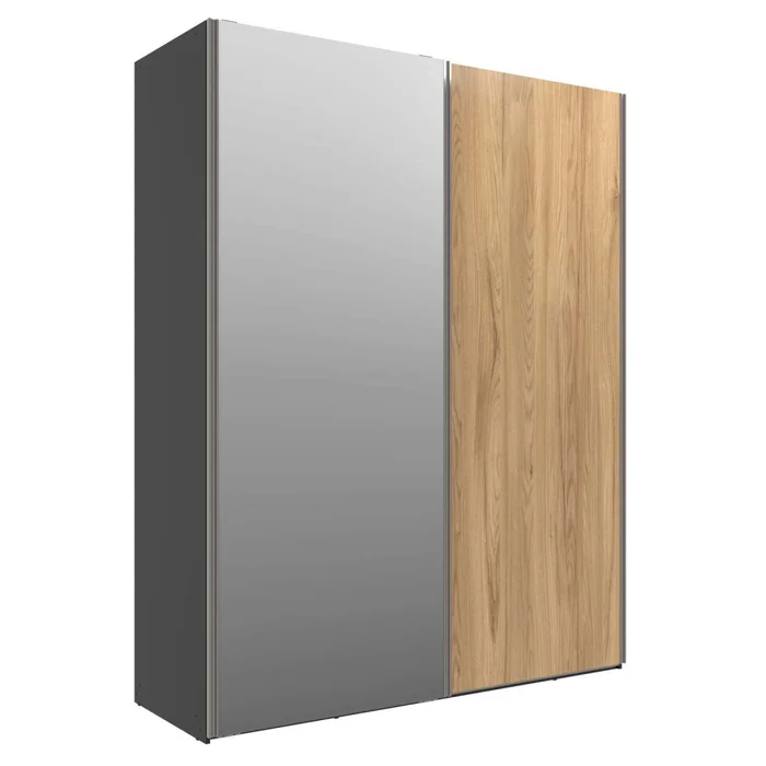 Placard Ropero 2 Puertas Mdf Negro Venetto en NEGRO NATURAL - Roperos y placares, Uruguay | Divino, vista 2