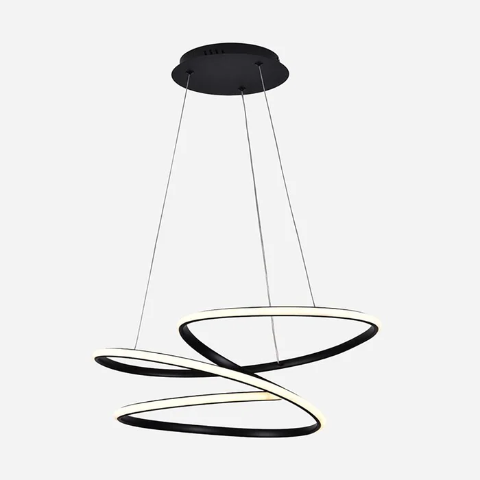 Luminaria led colgante 76W Negro en Negro - Lámparas colgantes, Uruguay | Decotech, vista 3