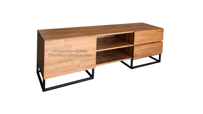Rack tv multi en Negro - Muebles para TV, Uruguay | Horacio Home