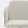 Silla de escritorio Madai de chenilla beige y chapa de fresno con acabado tono natural en Beige - Escritorios y sillas de escritorio, Uruguay | Kavehome, vista 6 de 8