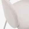 Silla Maina de chenilla beige y patas de acero con acabado beige FSC Mix Credit en Beige - Sillas, Uruguay | Kavehome, vista 5 de 10