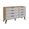 Cómoda Cajonera Alta 8 Cajones Con Patas 100% Mdp - Cómodas, Uruguay | Muebles Express, vista 1 de 2
